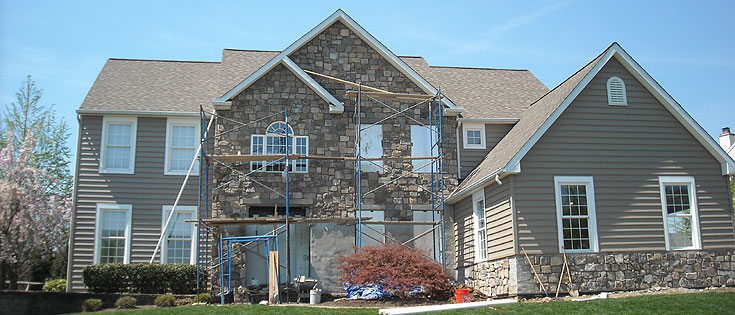 Tauber Builders Elevations Chester Springs, PA Work in Progres
